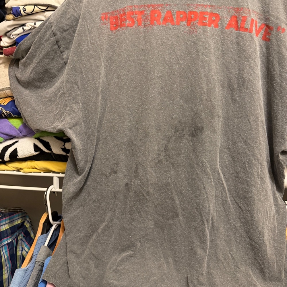 Lil Wayne T-Shirt Mens XXL Gray Best Rapper Alive Graphic Rap Hip Hop Short S - Picture 5 of 8